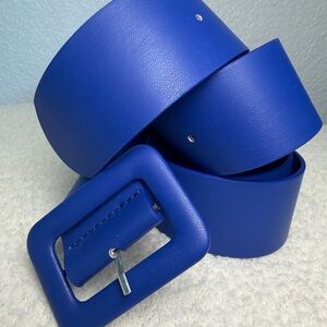 Royal Blue belt with buckle 41” inches long #blueaccessories #fashion